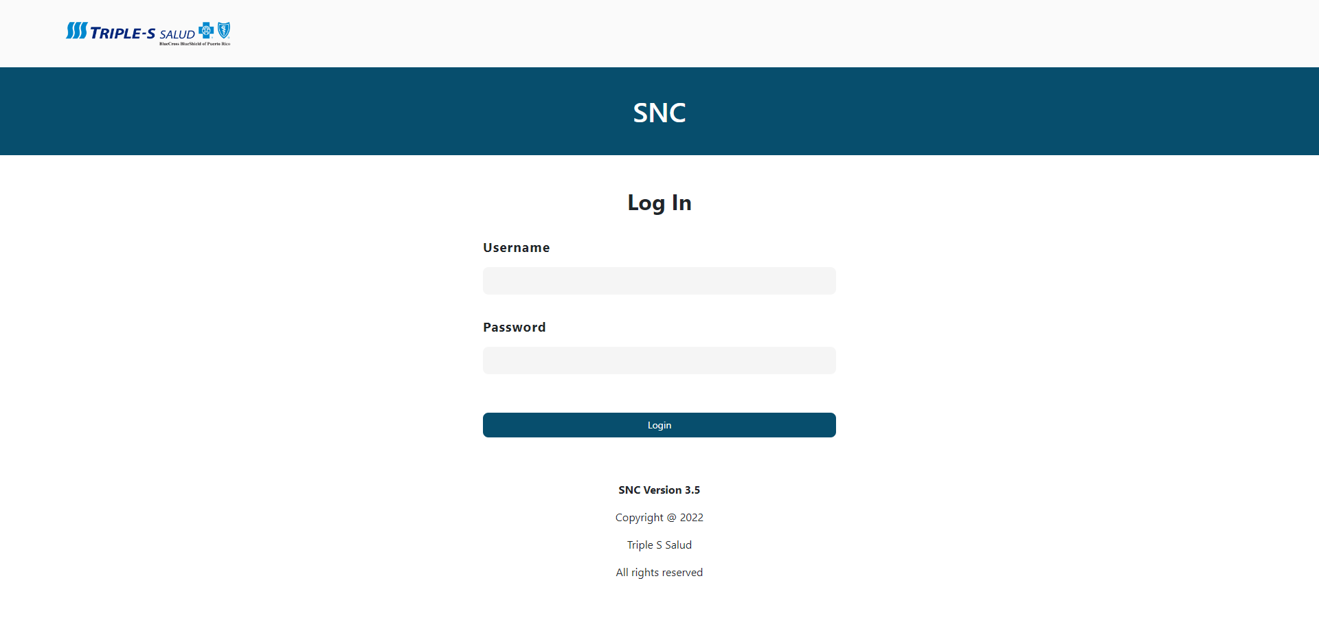 Secure login interface for SNC cloud